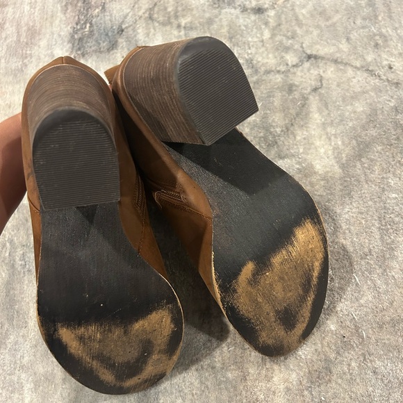 BP Tan Heeled Ankle Boots - Picture 7 of 8